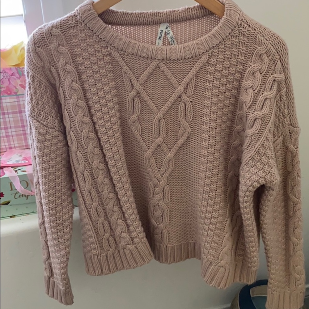 Pink Knit Sweater